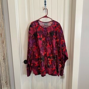 Butter Soft Brand Colorful Fall Scrub Jacket - Size 4X